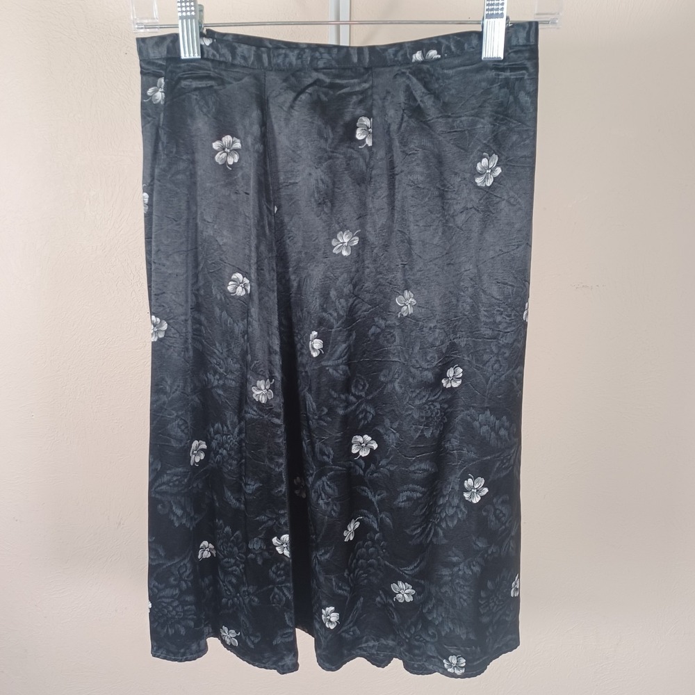 Bentley Vintage Whimsigoth Micro Floral Metallic Shimmer Fairy‎ Skirt 8